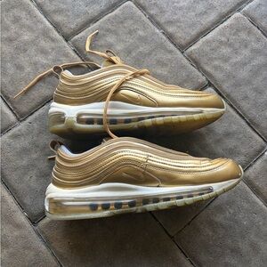 Nike Metallic Gold Air Max Sneakers